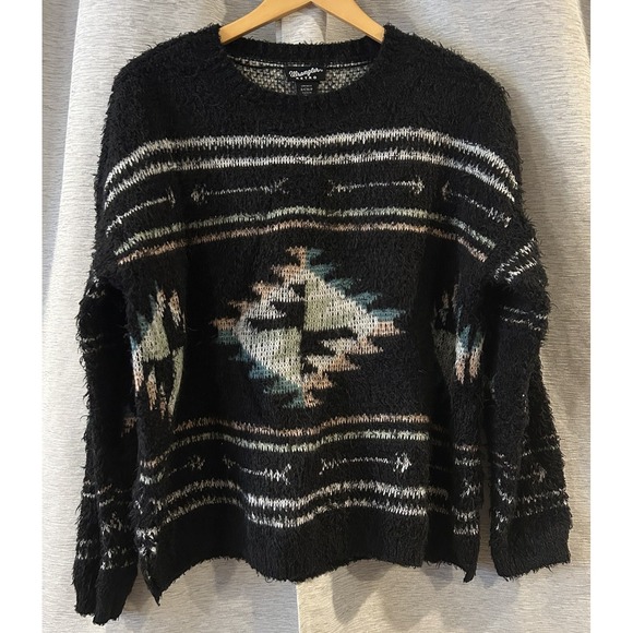 Wrangler‎ Retro Womens Knit Sweater  Southwestern Aztec Long Sleeve Size Small - Picture 1 of 4